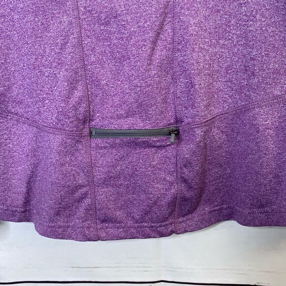 UMBRO Purple long sleeve 1/4 Zip Athletic Pullover Top - Picture 3 of 4